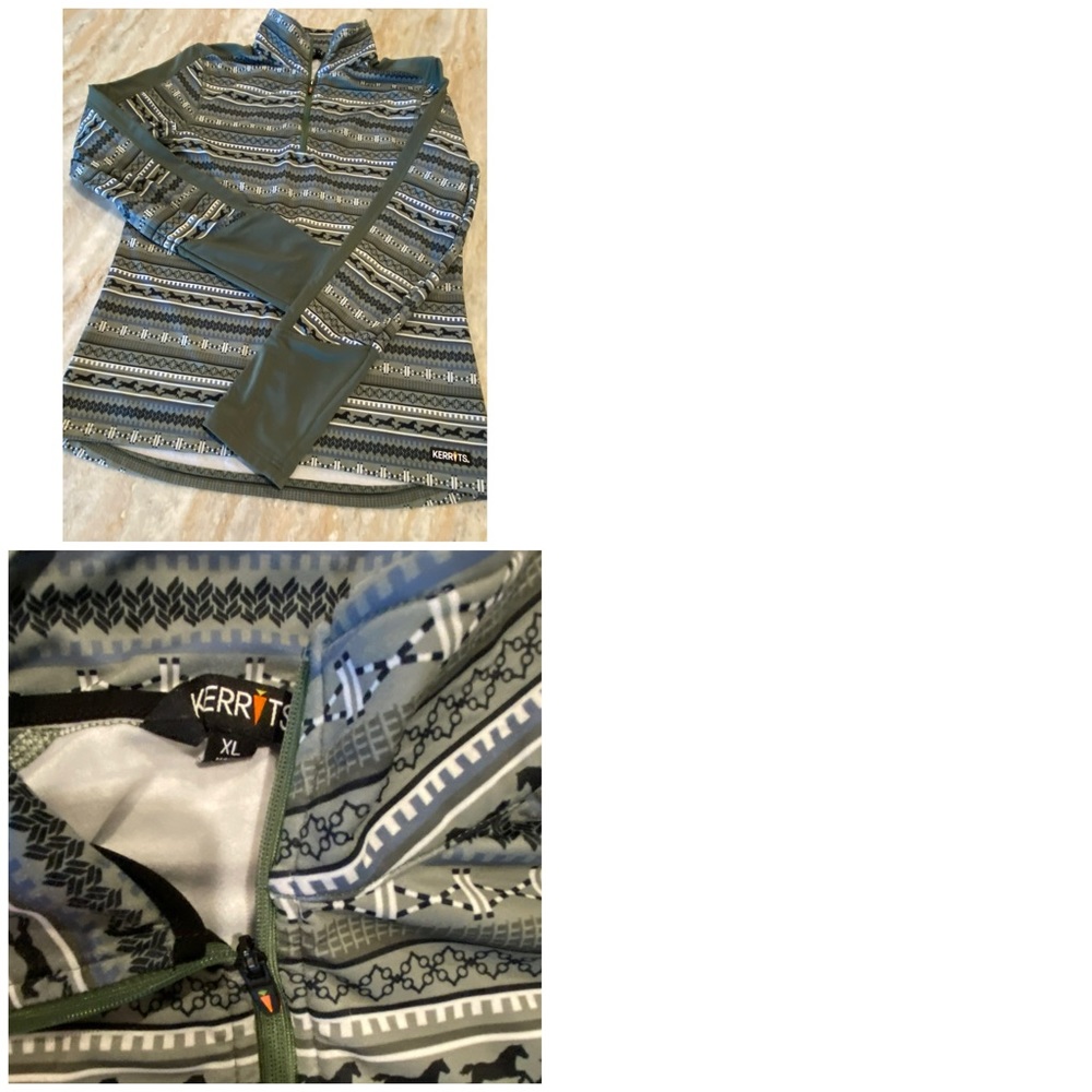 Kerrits microfleece ls 1/4 zip pullover. Like new; no tears, holes or stains